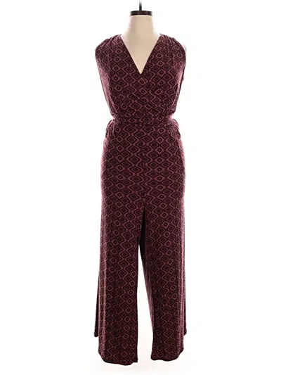 Pre-owned Torrid Jumpsuit In Burgundy