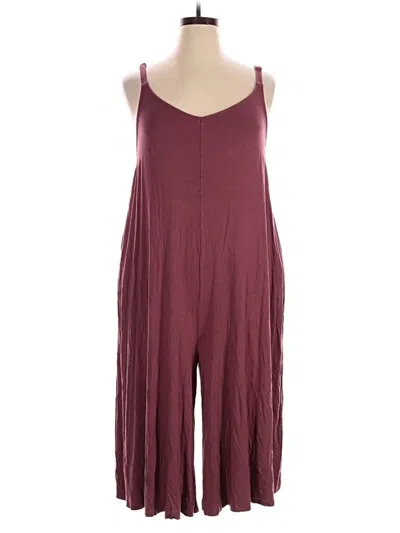 Pre-owned Torrid Jumpsuit In Burgundy
