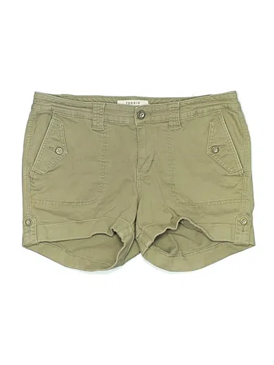 Pre-owned Torrid Khaki Shorts In Green