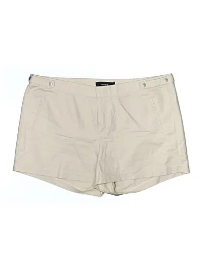 Pre-owned Torrid Khaki Shorts In Ivory
