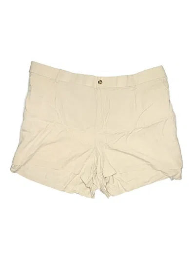 Pre-owned Torrid Khaki Shorts In Ivory
