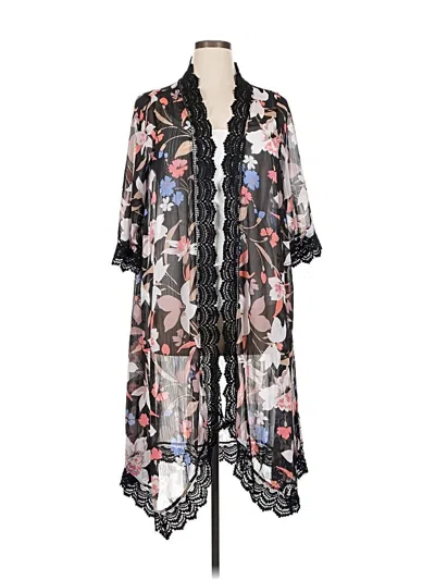 Pre-owned Torrid Kimono In Black
