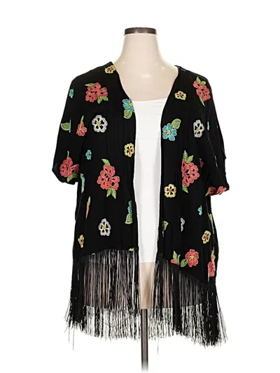 Pre-owned Torrid Kimono In Black