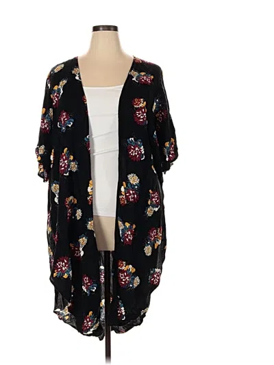 Pre-owned Torrid Kimono In Black