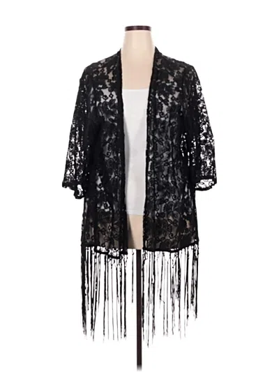 Pre-owned Torrid Kimono In Black