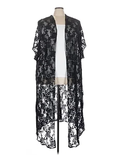 Pre-owned Torrid Kimono In Black