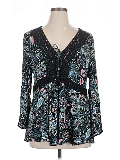 Pre-owned Torrid Kimono In Black