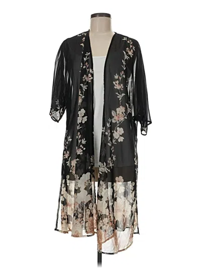 Pre-owned Torrid Kimono In Black