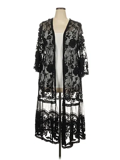 Pre-owned Torrid Kimono In Black