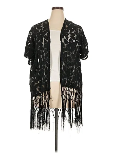 Pre-owned Torrid Kimono In Black
