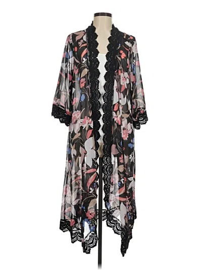 Pre-owned Torrid Kimono In Black