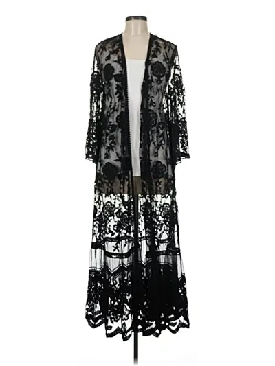 Pre-owned Torrid Kimono In Black