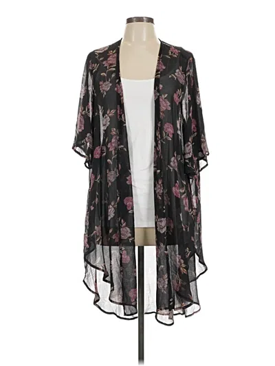 Pre-owned Torrid Kimono In Black