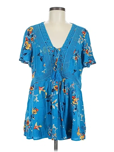 Pre-owned Torrid Kimono In Blue