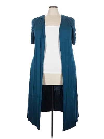 Pre-owned Torrid Kimono In Blue