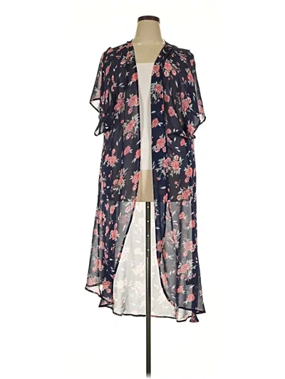 Pre-owned Torrid Kimono In Blue