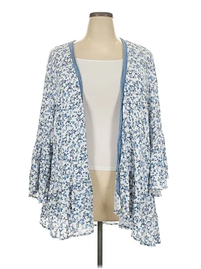 Pre-owned Torrid Kimono In Blue