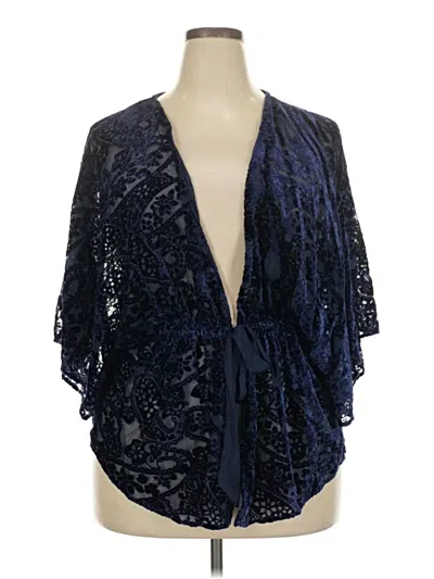 Pre-owned Torrid Kimono In Blue