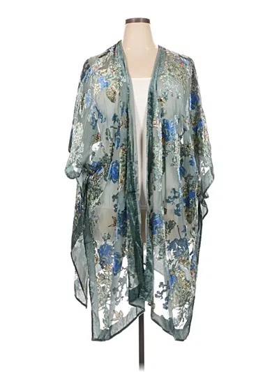 Pre-owned Torrid Kimono In Blue