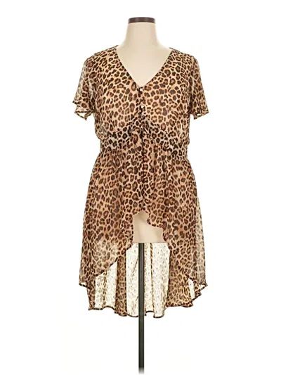 Pre-owned Torrid Kimono In Brown