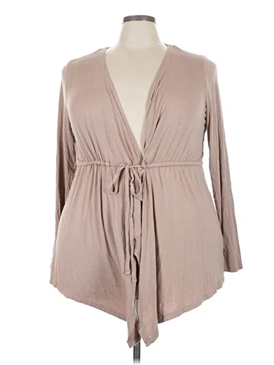 Pre-owned Torrid Kimono In Brown
