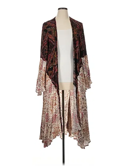Pre-owned Torrid Kimono In Brown