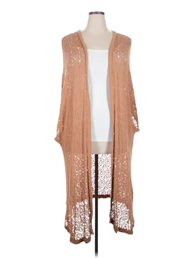 Pre-owned Torrid Kimono In Brown