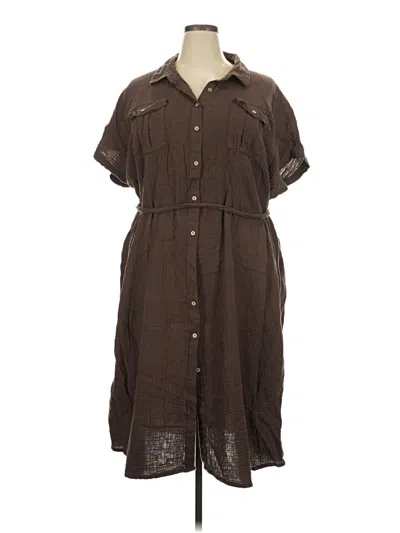 Pre-owned Torrid Kimono In Brown