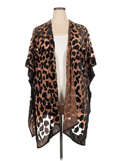 Pre-owned Torrid Kimono In Brown