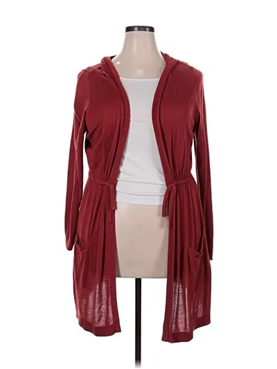 Pre-owned Torrid Kimono In Burgundy