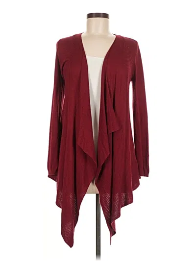 Pre-owned Torrid Kimono In Burgundy