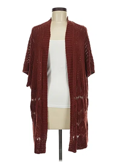 Pre-owned Torrid Kimono In Burgundy