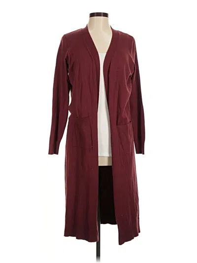 Pre-owned Torrid Kimono In Burgundy