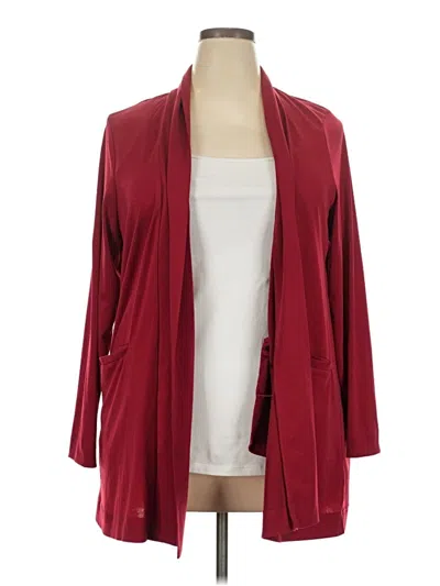 Pre-owned Torrid Kimono In Burgundy