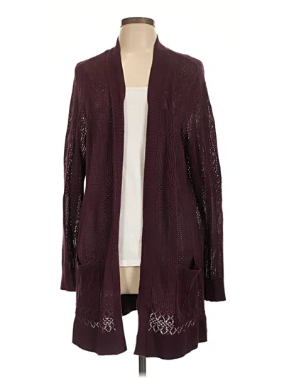 Pre-owned Torrid Kimono In Burgundy