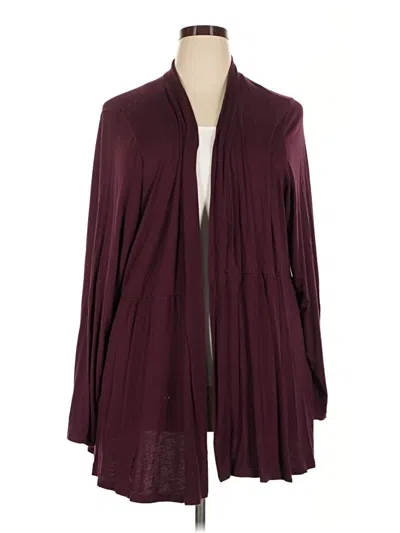 Pre-owned Torrid Kimono In Burgundy