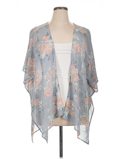 Pre-owned Torrid Kimono In Gray