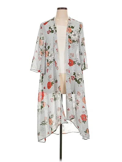 Pre-owned Torrid Kimono In Gray