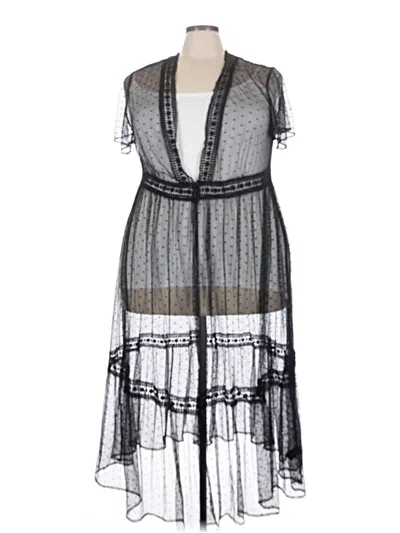 Pre-owned Torrid Kimono In Gray