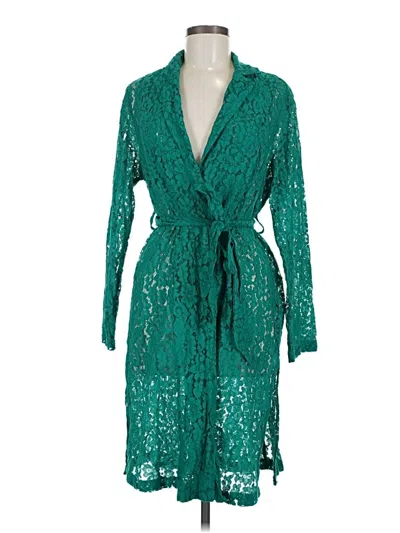 Pre-owned Torrid Kimono In Green