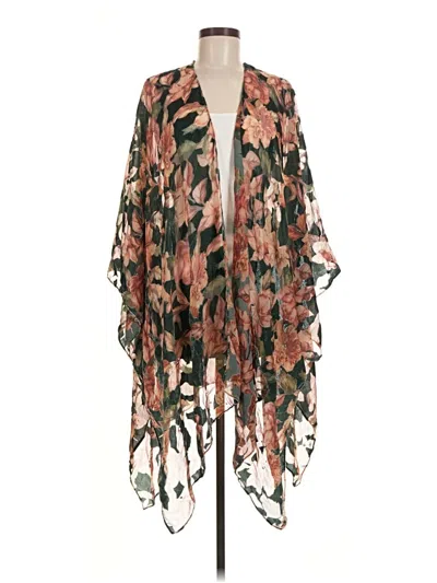 Pre-owned Torrid Kimono In Green