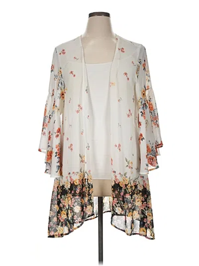 Pre-owned Torrid Kimono In Ivory