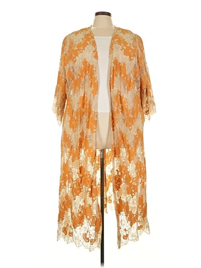 Pre-owned Torrid Kimono In Orange
