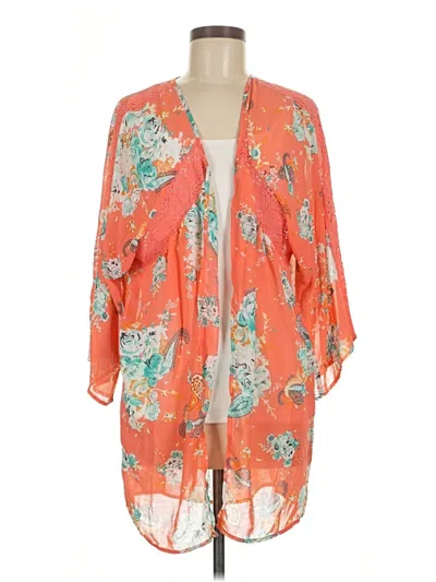 Pre-owned Torrid Kimono In Orange