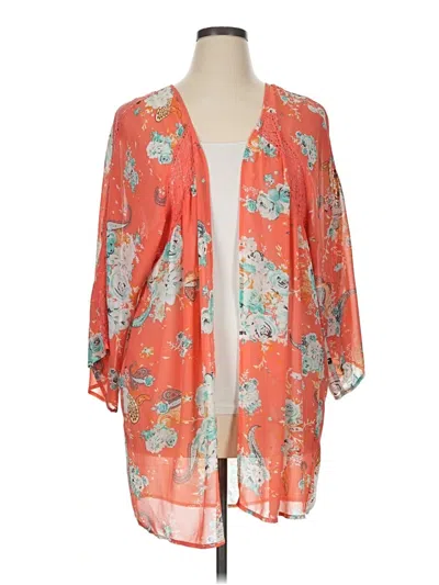 Pre-owned Torrid Kimono In Orange