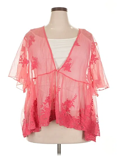 Pre-owned Torrid Kimono In Pink