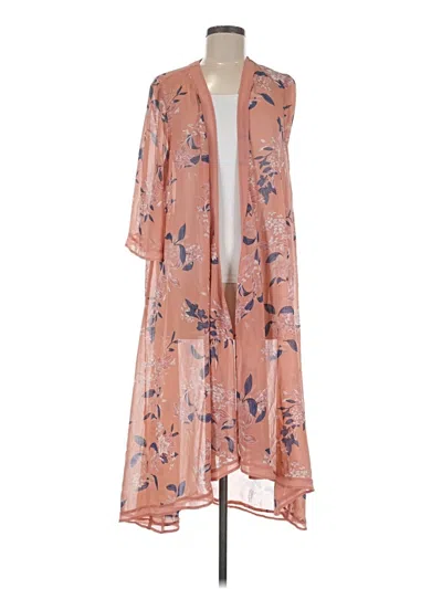 Pre-owned Torrid Kimono In Pink