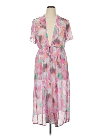 Pre-owned Torrid Kimono In Pink