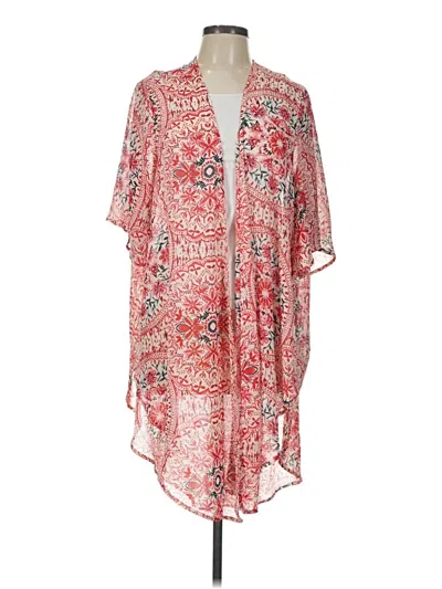 Pre-owned Torrid Kimono In Pink