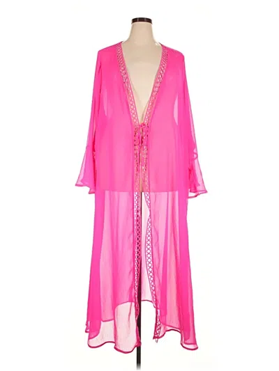 Pre-owned Torrid Kimono In Pink